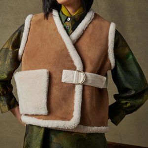 Soeur Shearling Waistcoat